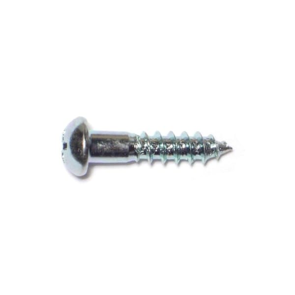 Midwest Fastener Wood Screw, #8, 3/4 in, Zinc Plated Steel Round Head Phillips Drive, 60 PK 61804 - main
